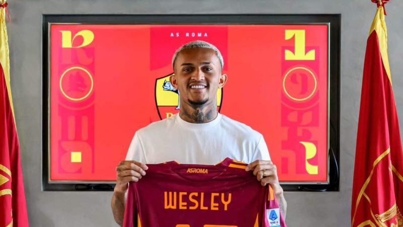 Roma e os brasileiros: Wesley chega à capital italiana com histórico de ídolos e ‘flops’