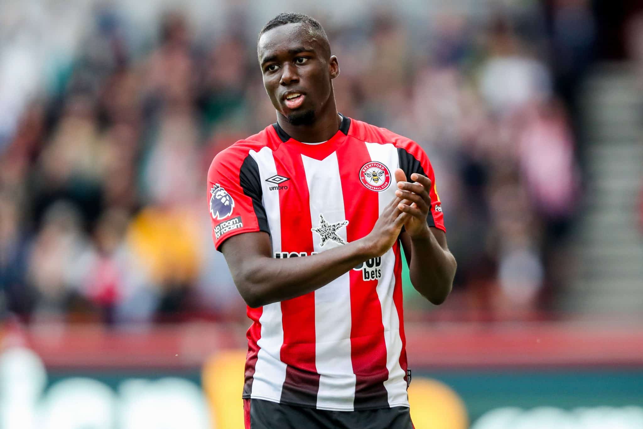 Michael Kayode ap&oacute;s jogo do Brentford na Premier League