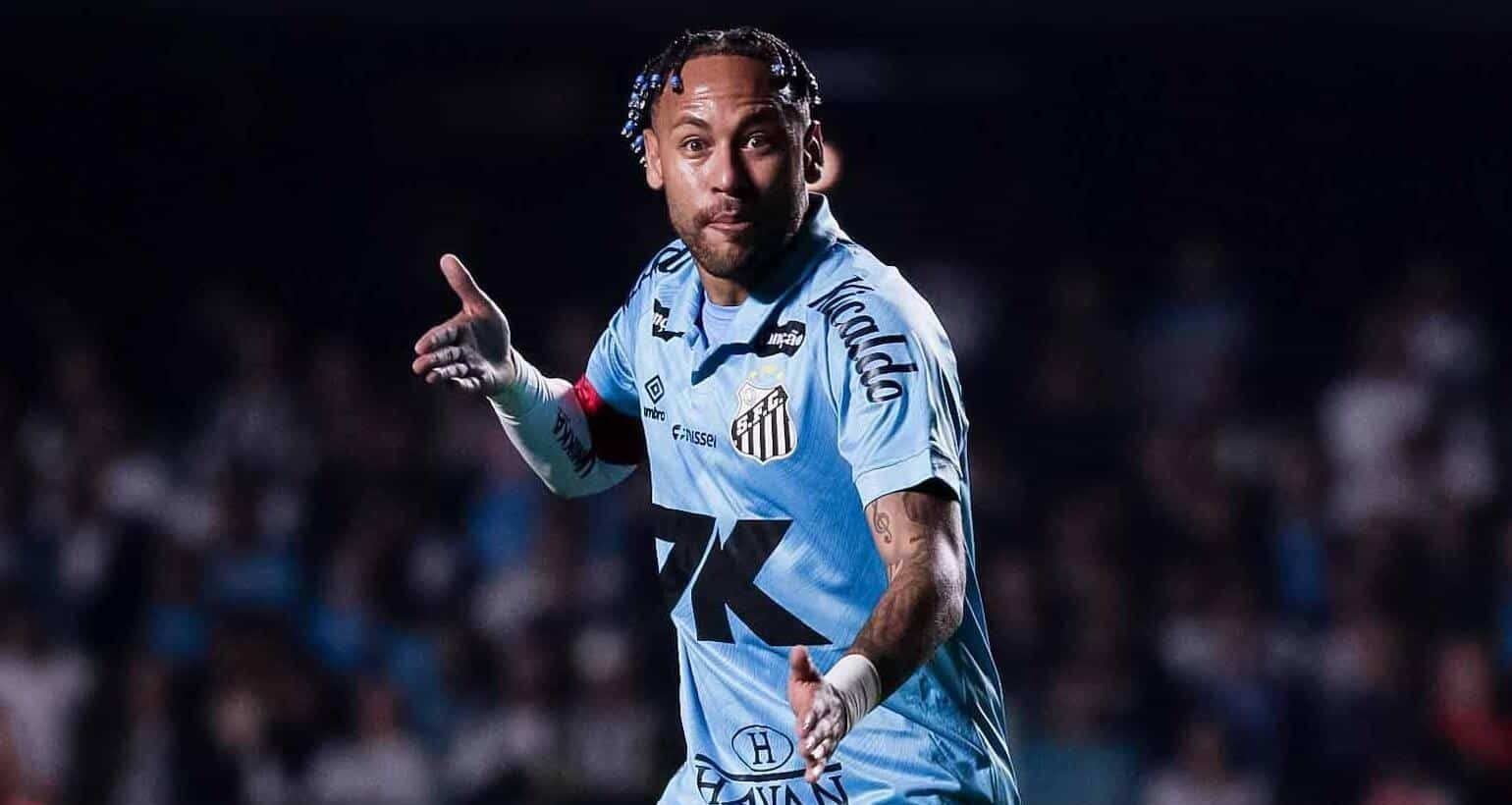 Ap&oacute;s comandar vit&oacute;ria do Santos no MorumBIS, Neymar alfineta casa do Palmeiras