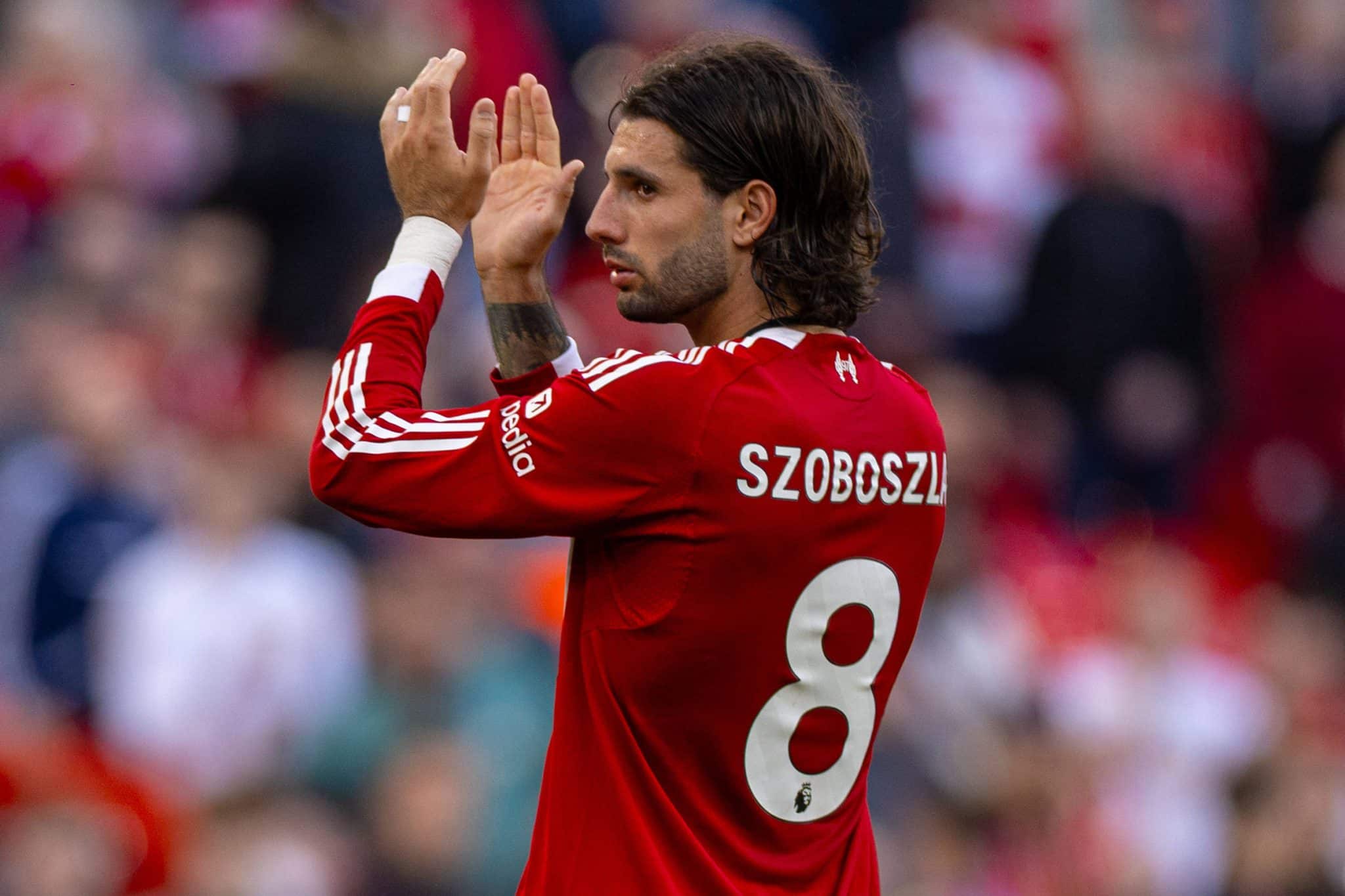 Szoboszlai pelo Liverpool (Foto: Imago)