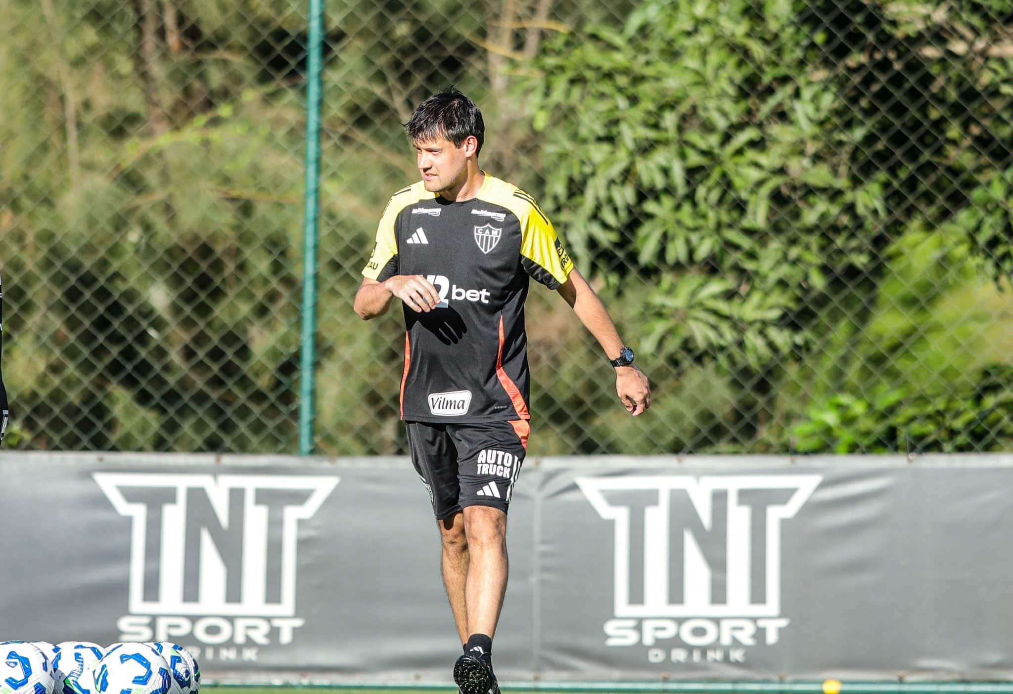 Iubel durante treino do Atl&eacute;tico-MG