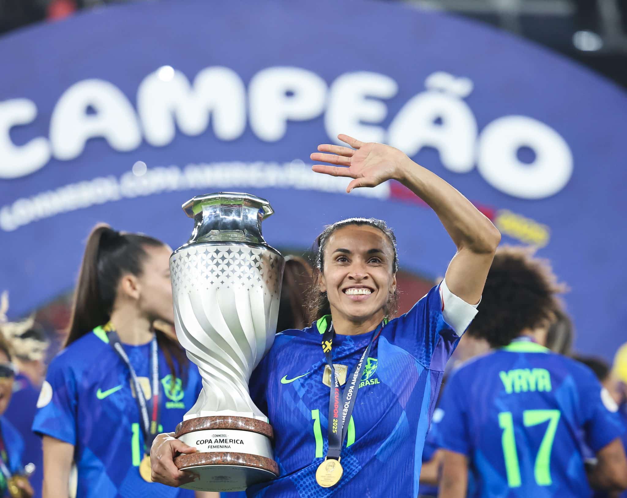 Marta conquista quarto título da Copa América Marta durante Copa América (Foto: Lívia Villas Boas / CBF)