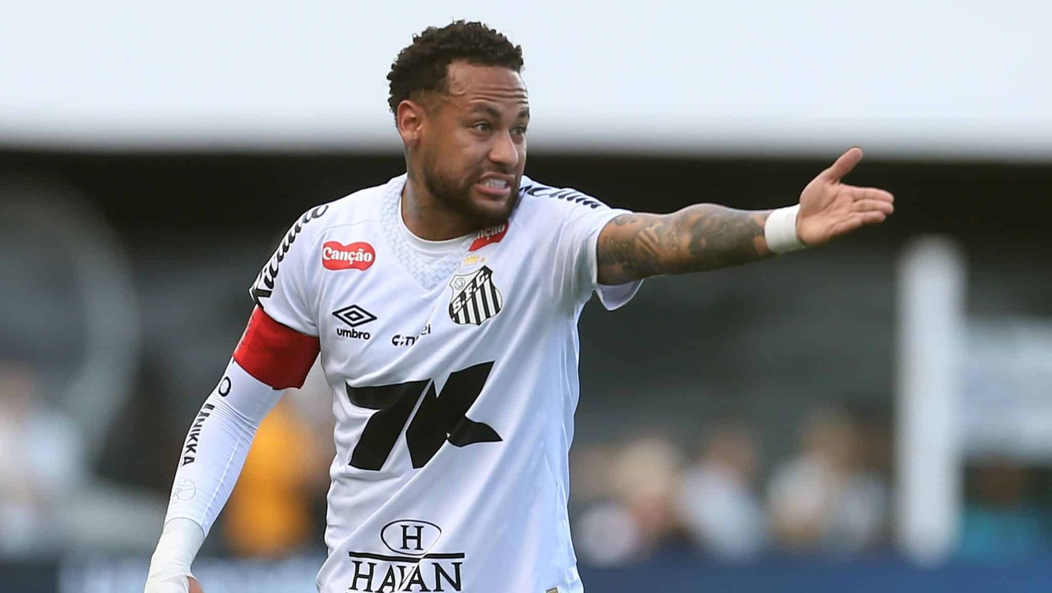 Neymar em a&ccedil;&atilde;o pelo Santos