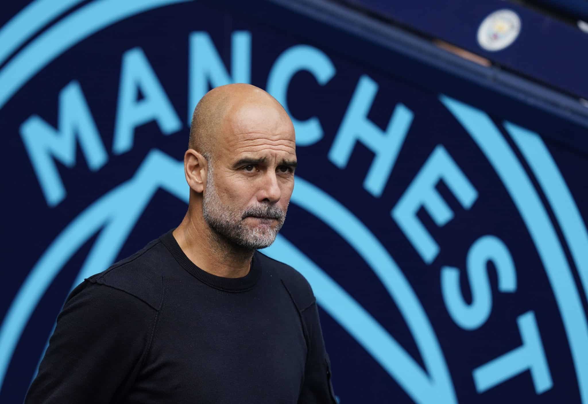 Pep Guardiola, t&eacute;cnico do Manchester City