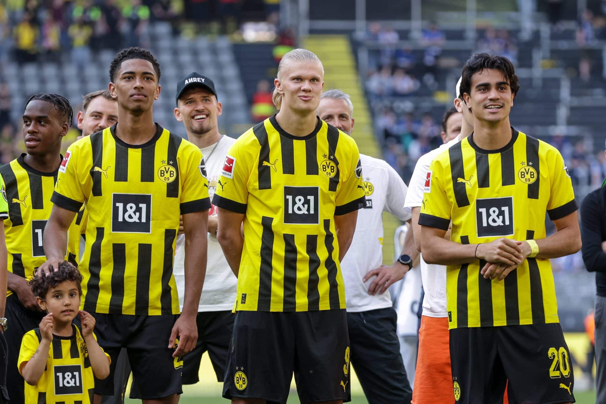 14.05.2022, Fussball, Saison 2021/2022, 1. Bundesliga, 34. Spieltag, Borussia Dortmund &ndash; Hertha BSC Berlin, v. l. Jude B