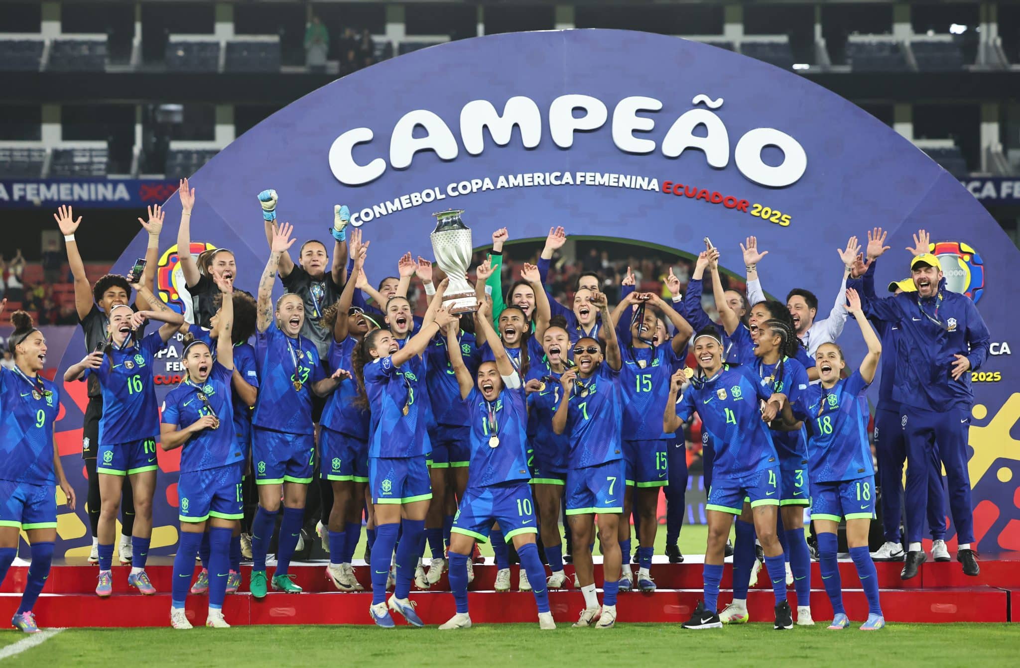 Sele&ccedil;&atilde;o Brasileira conquista t&iacute;tulo da Copa Am&eacute;rica (Foto: L&iacute;via Villas Boas / CBF)