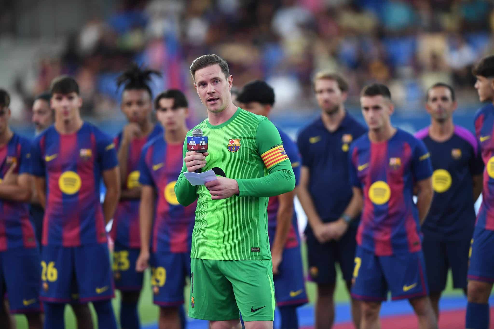Marc-Andr&eacute; ter Stegen em retorno ao Barcelona (Foto: IMAGO / Sergio Ros)