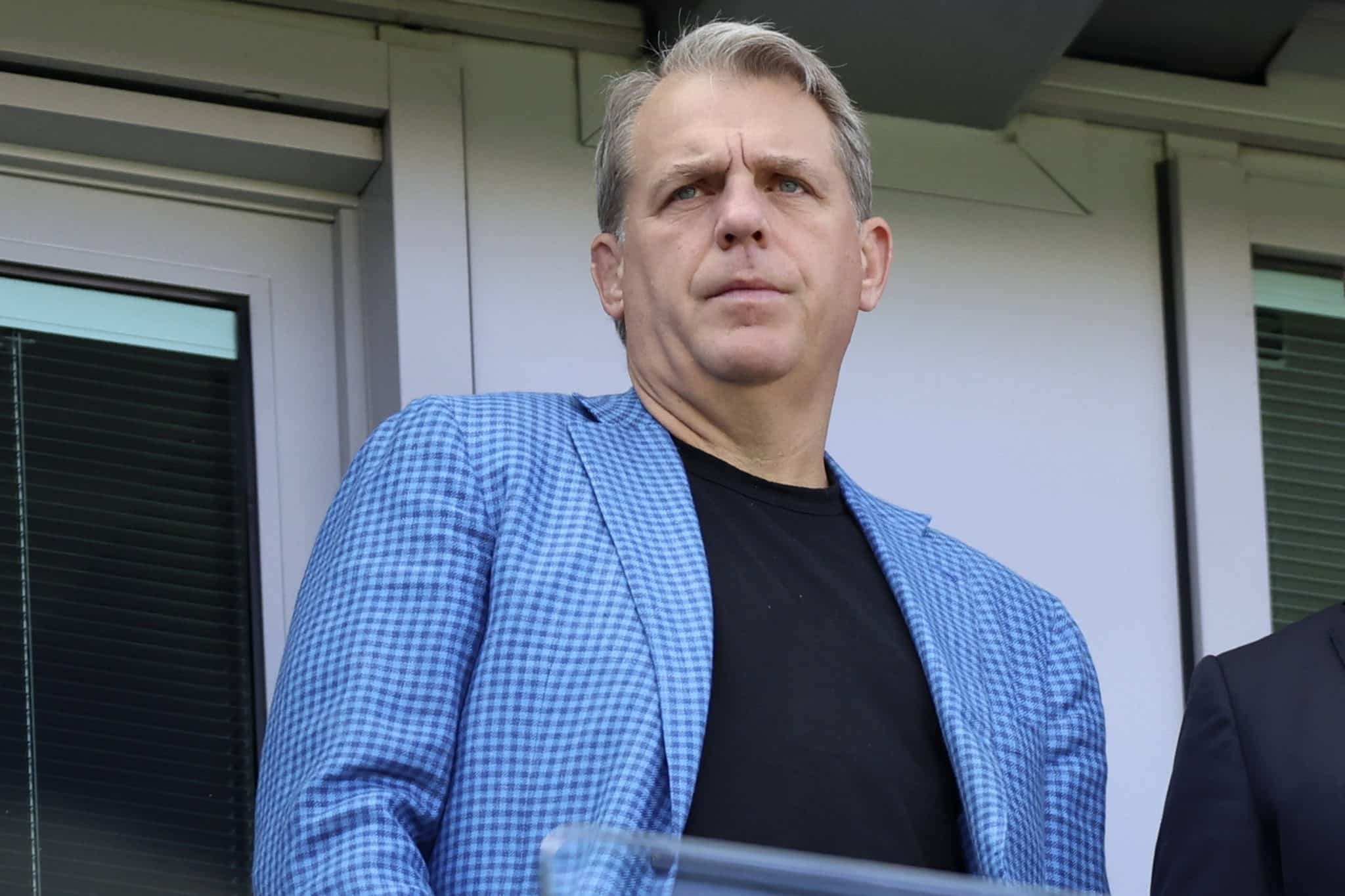 Todd Boehly, dono do Chelsea, em jogo da Premier League