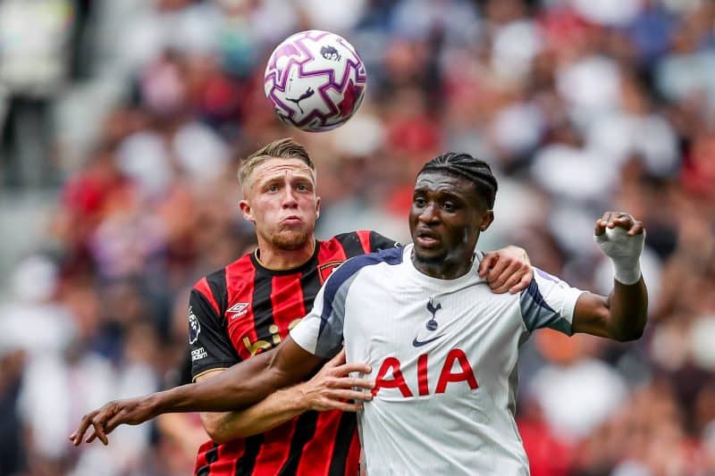 Tottenham é dominado pelo Bournemouth e evidência pontos cruciais a serem corrigidos