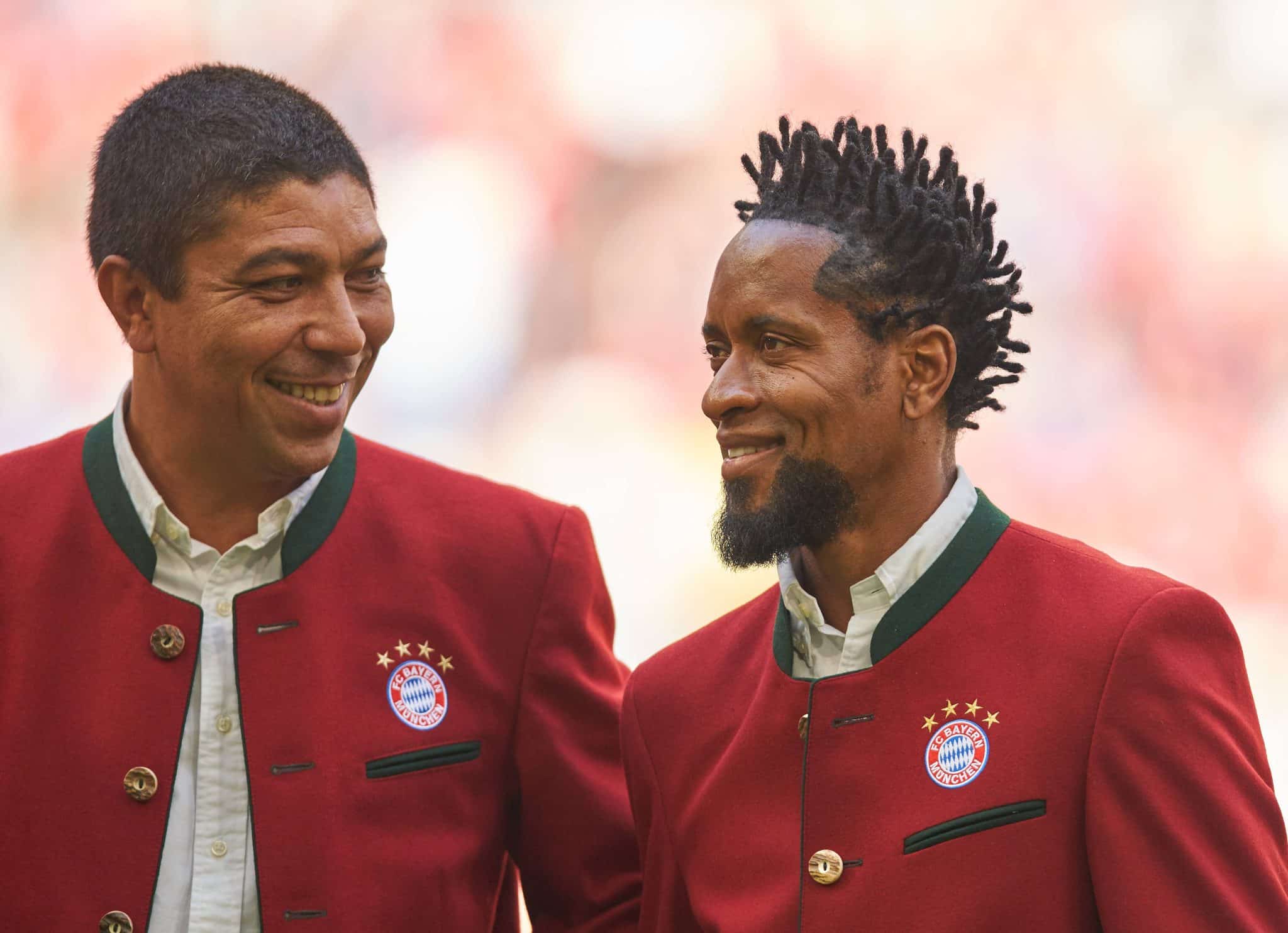 Giovane &Eacute;lber e Ze Roberto, &iacute;dolos do Bayern de Munique