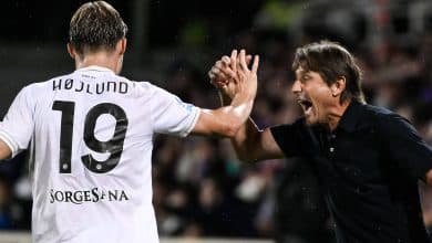 &lsquo;Manchester United nos deu sorte&rsquo;: Conte brinca ap&oacute;s estreia de Hojlund no Napoli