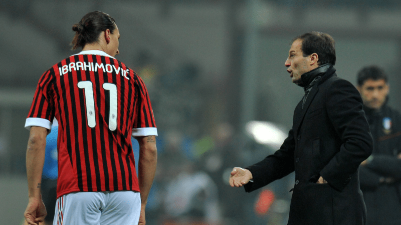 ‘Jogamos o campeonato fora’: Como conflito entre Ibra e Allegri custou um título ao Milan