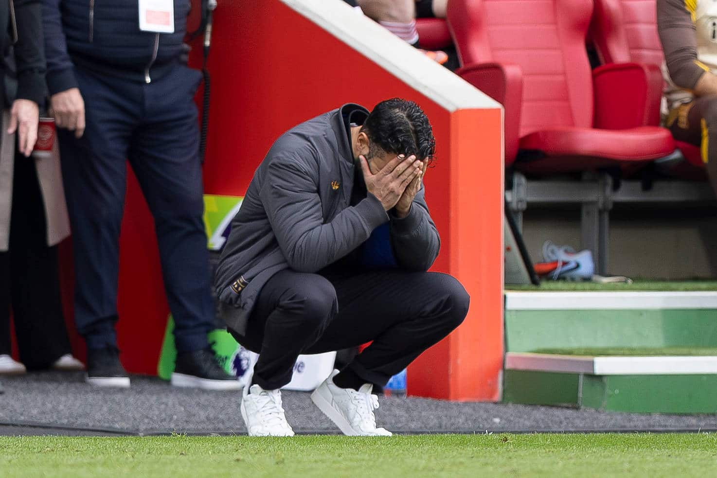 Ruben Amorim durante Brentford x Manchester United