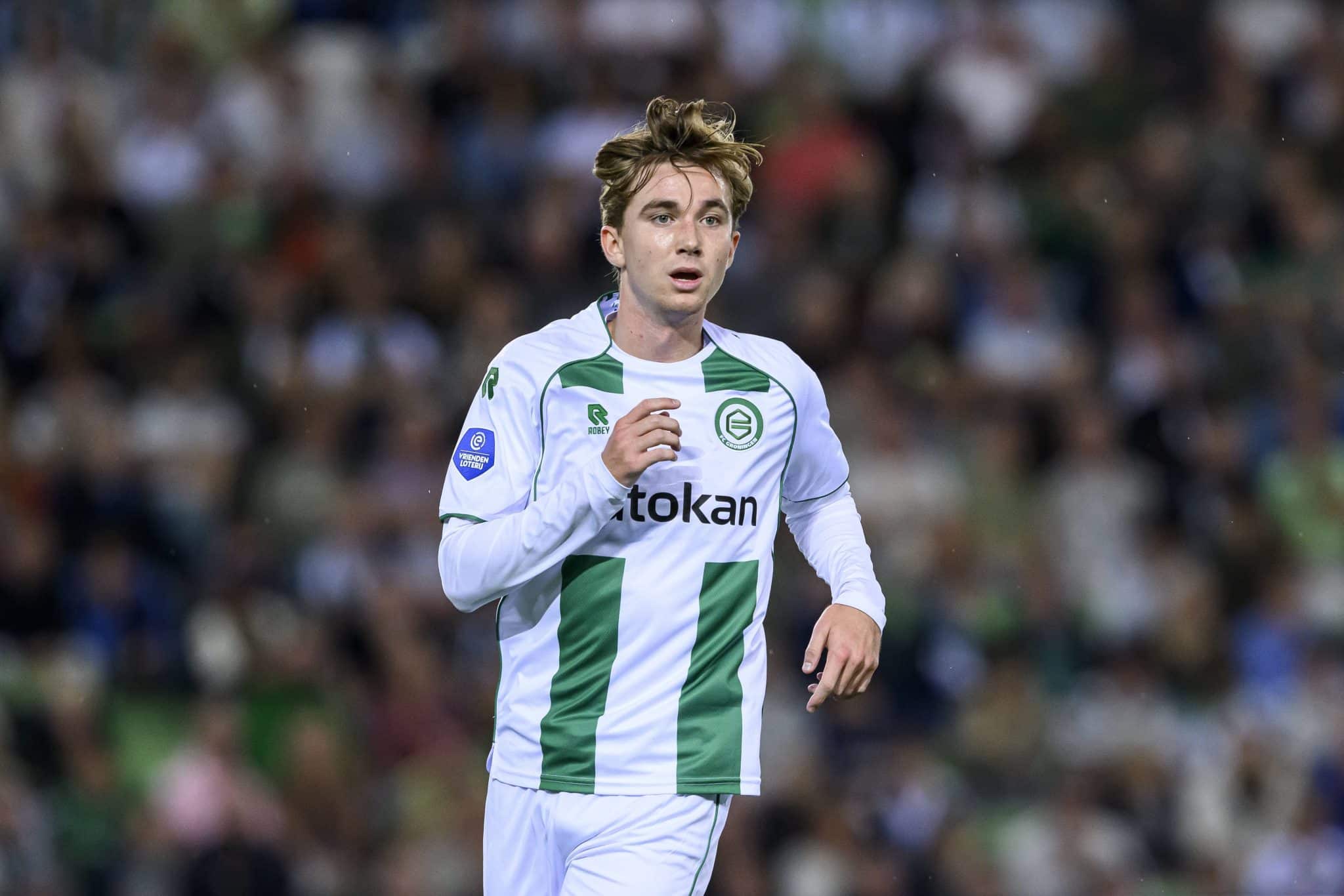 Tygo Land, joia do Groningen, em jogo da Eredivisie