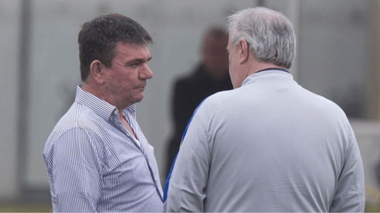 Roberto de Andrade e Andr&eacute;s S&aacute;nchez Corinthians