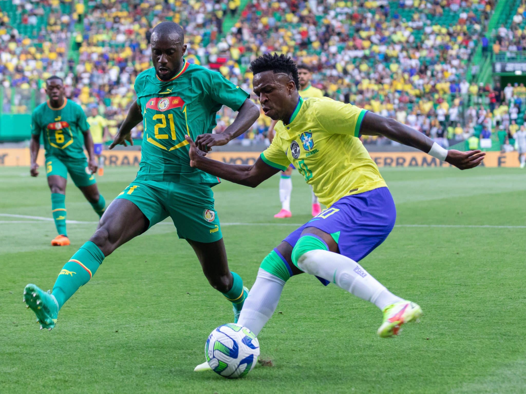 Brasil enfrentou Senegal pela &uacute;ltima vez em 2023 (Foto: Imago)