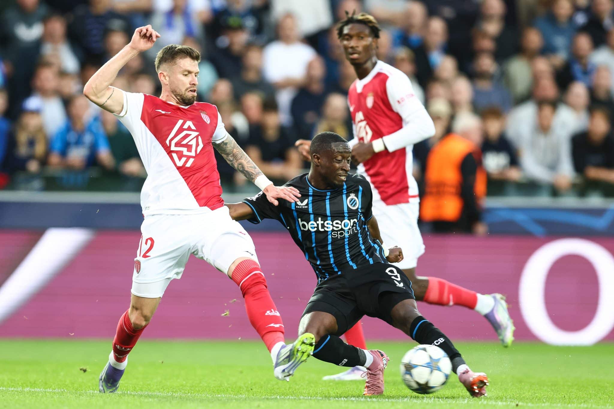 Caio Henrique durante derrota do Monaco para Club Brugge (Foto: Icon Sport)
