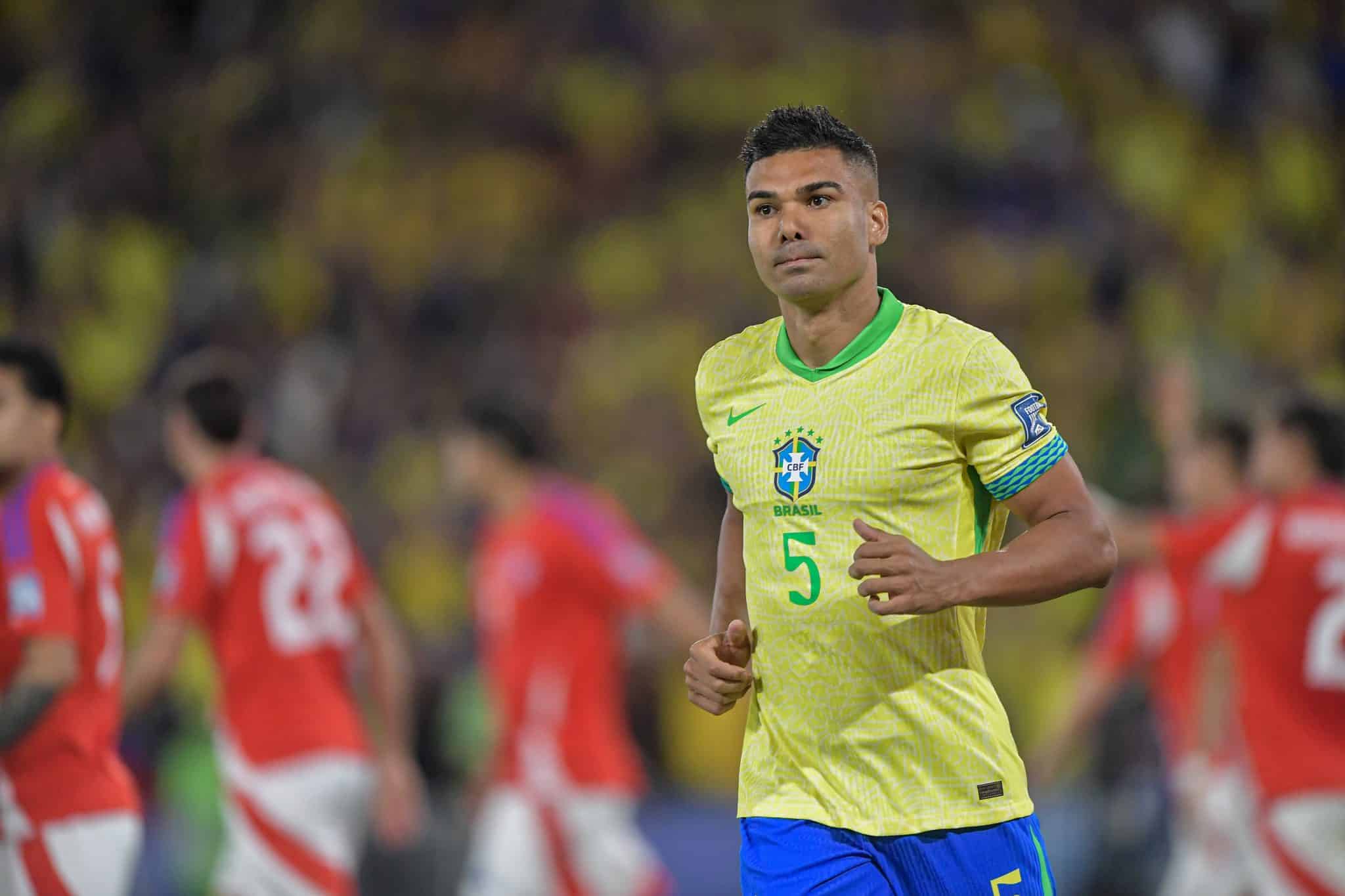 Casemiro, em a&ccedil;&atilde;o pela Sele&ccedil;&atilde;o