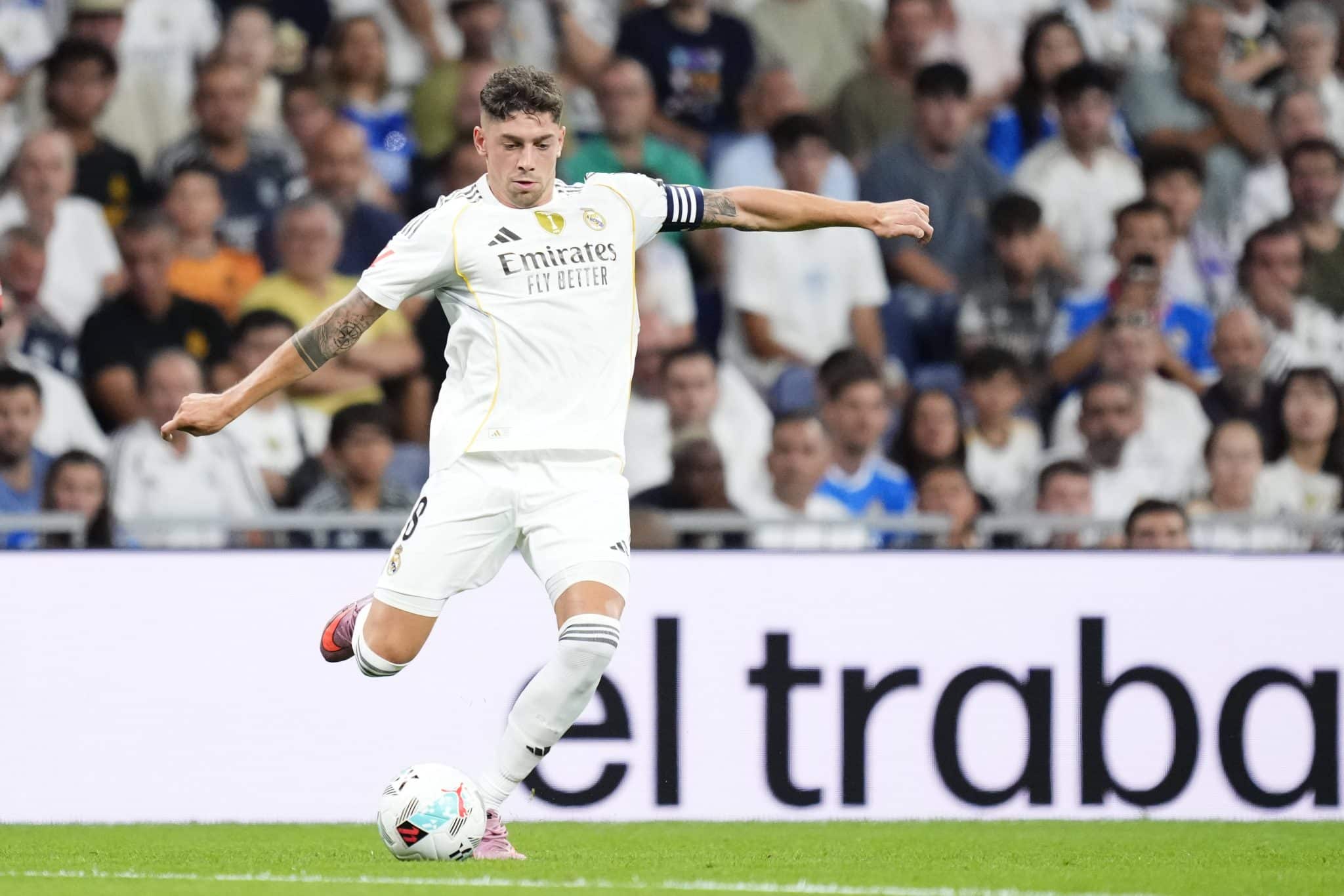 Valverde pelo Real Madrid (Foto: Imago)