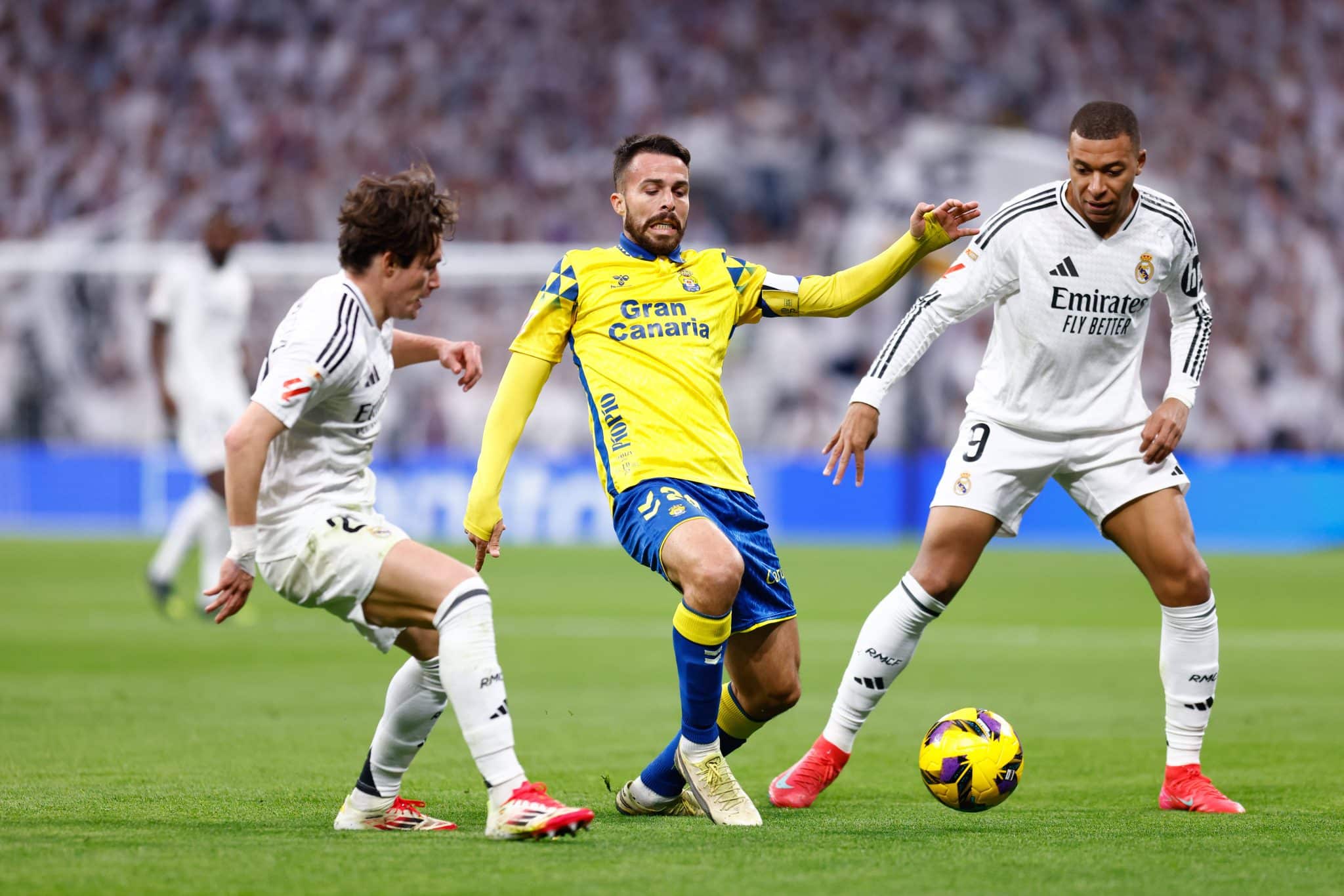 Kirian Rodr&iacute;guez em jogo entre Las Palmas e Real Madrid