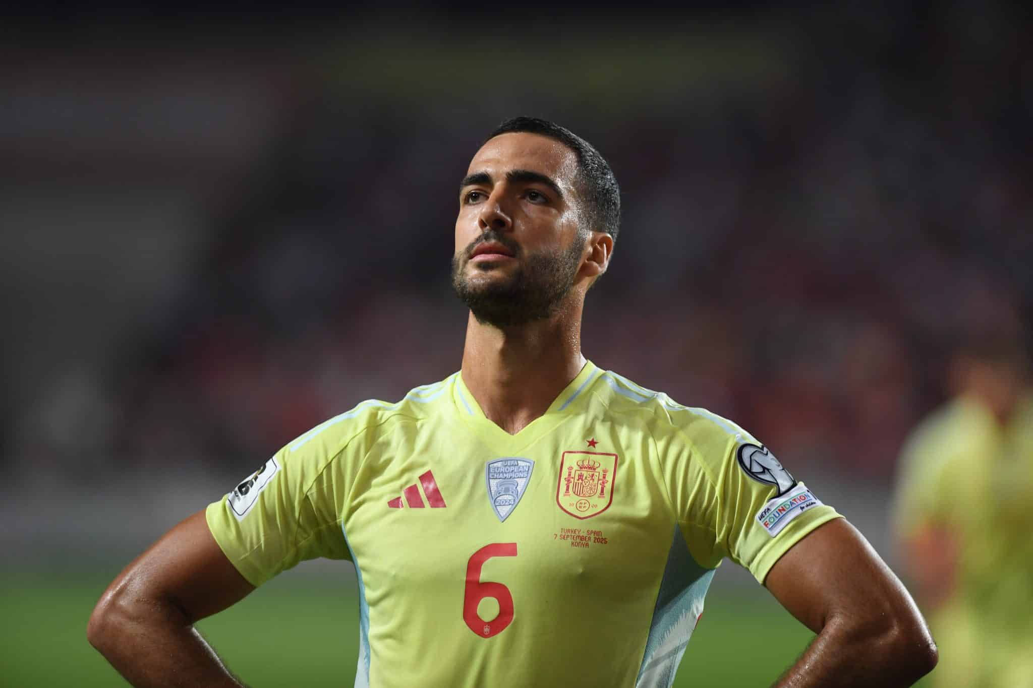 Autor de tr&ecirc;s gols, Merino foi um dos grandes destaques da goleada espanhola sobre a Turquia