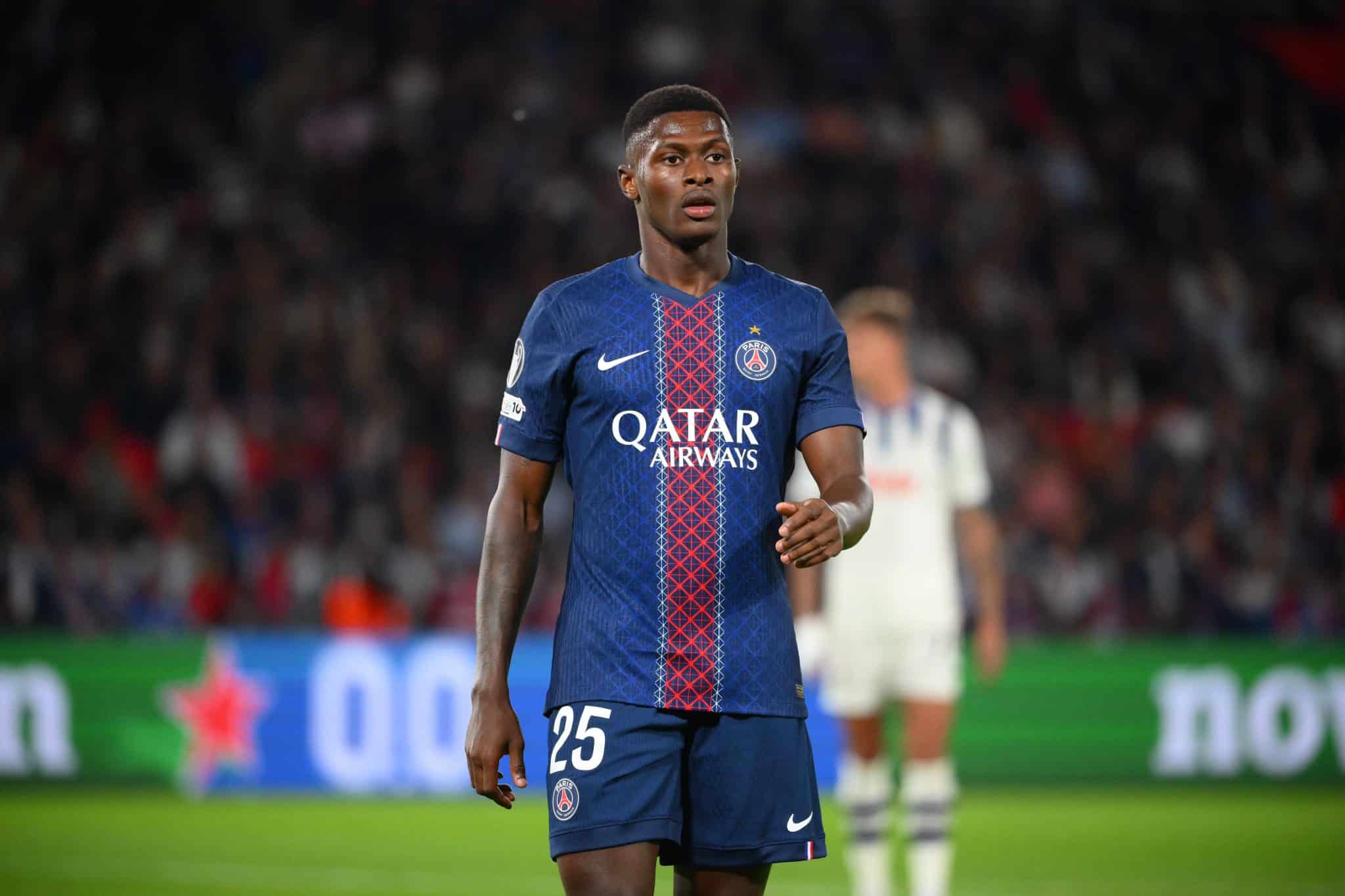 Nuno Mendes em atua&ccedil;&atilde;o pelo Paris Saint-Germain (Foto: IMAGO / PRESSE SPORTS)