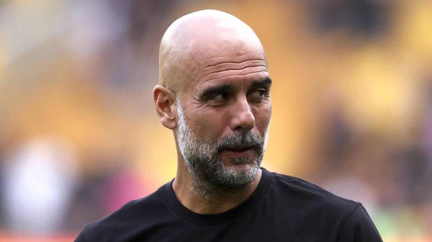 Pep Guardiola, t&eacute;cnico do Manchester City