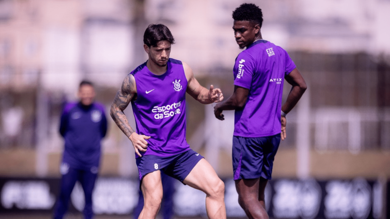 Rodrigo Garro e F&eacute;lix Torres Corinthians