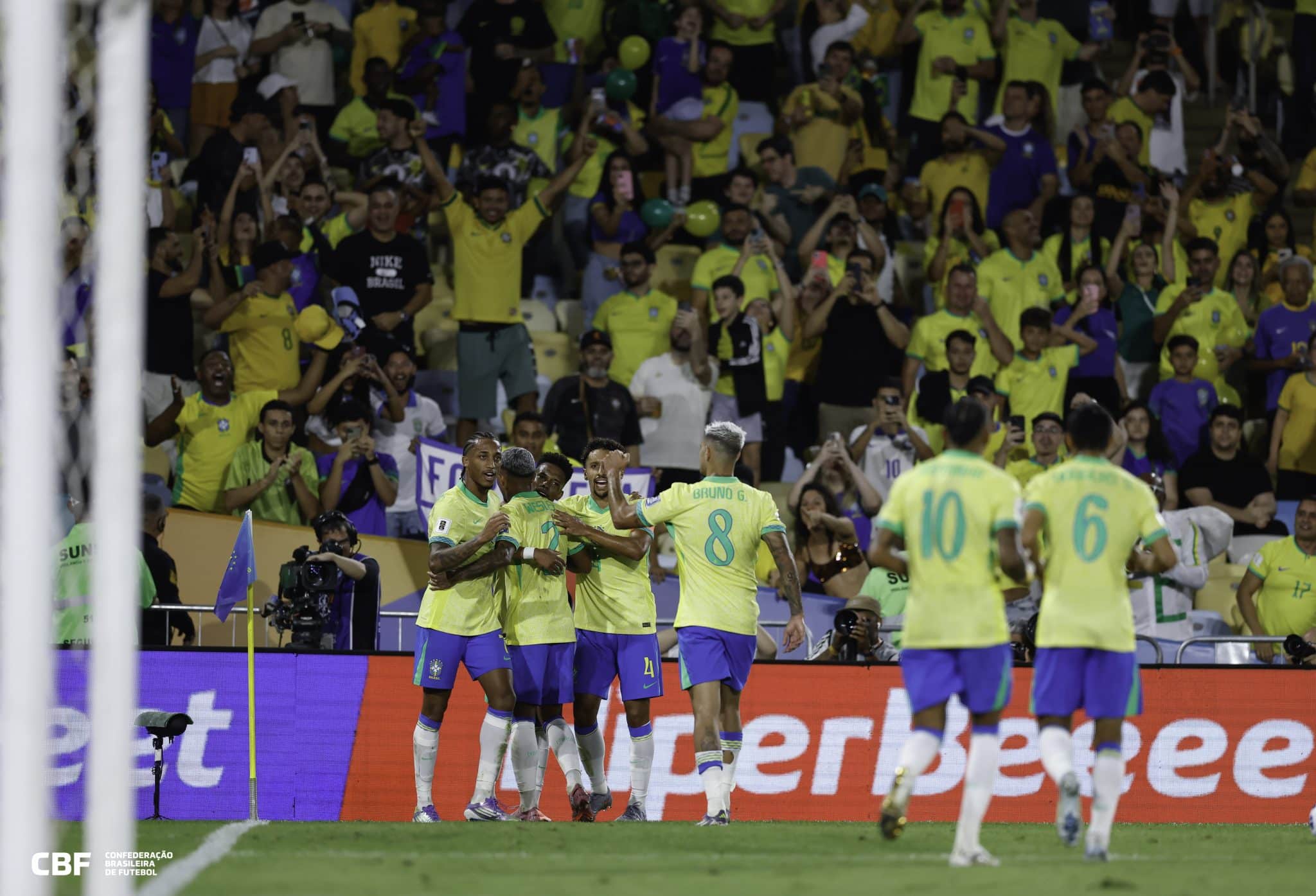 Sele&ccedil;&atilde;o Brasileira em atua&ccedil;&atilde;o nas Eliminat&oacute;rias da Copa do Mundo de 2026 (Foto: Rafael Ribeiro/CBF) 