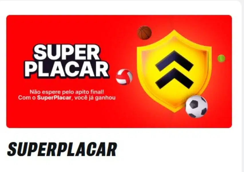 Captura de tela da promo&ccedil;&atilde;o Super Placar, da Superbet
