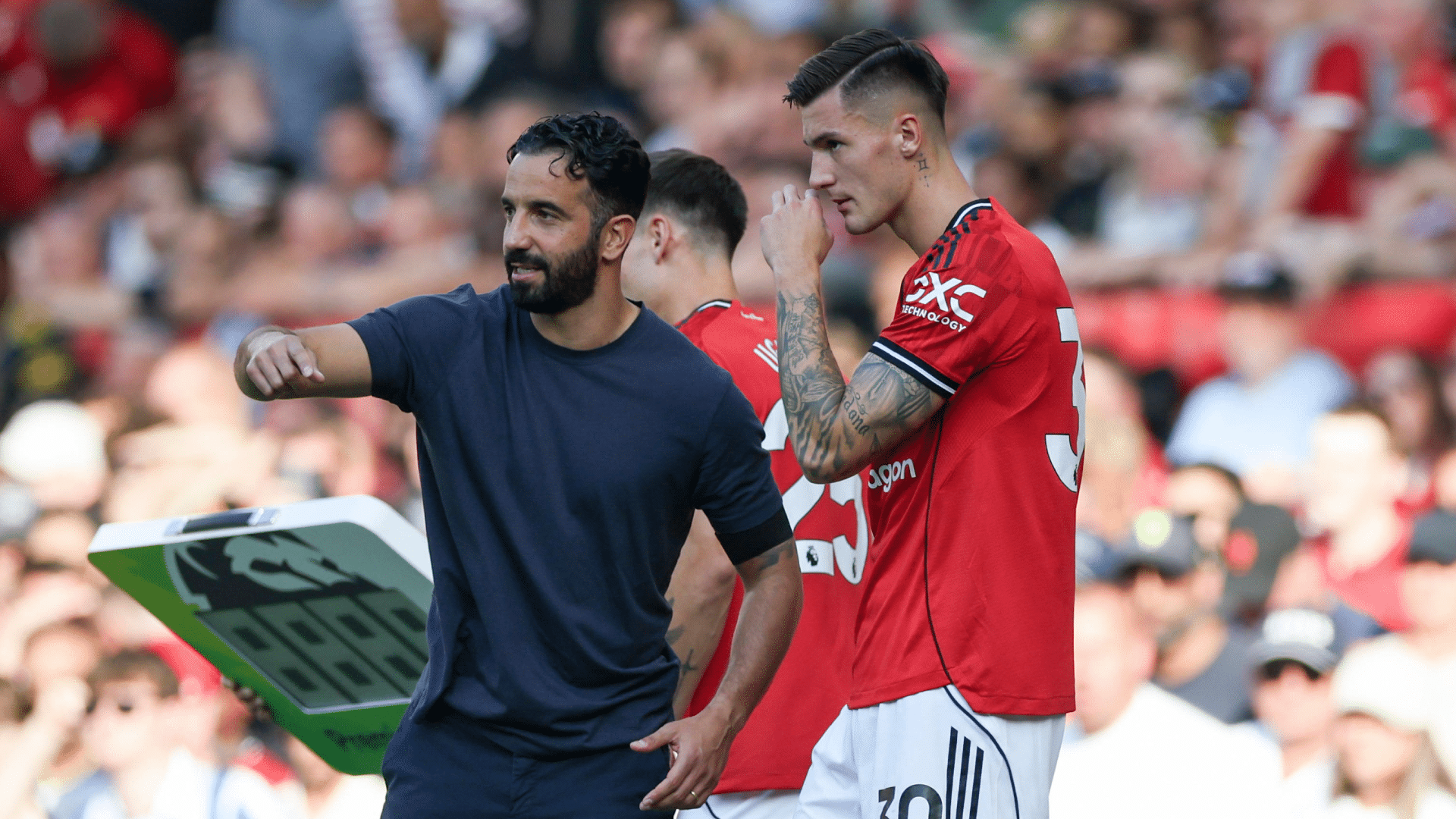 Amorim e Sesko no Manchester United