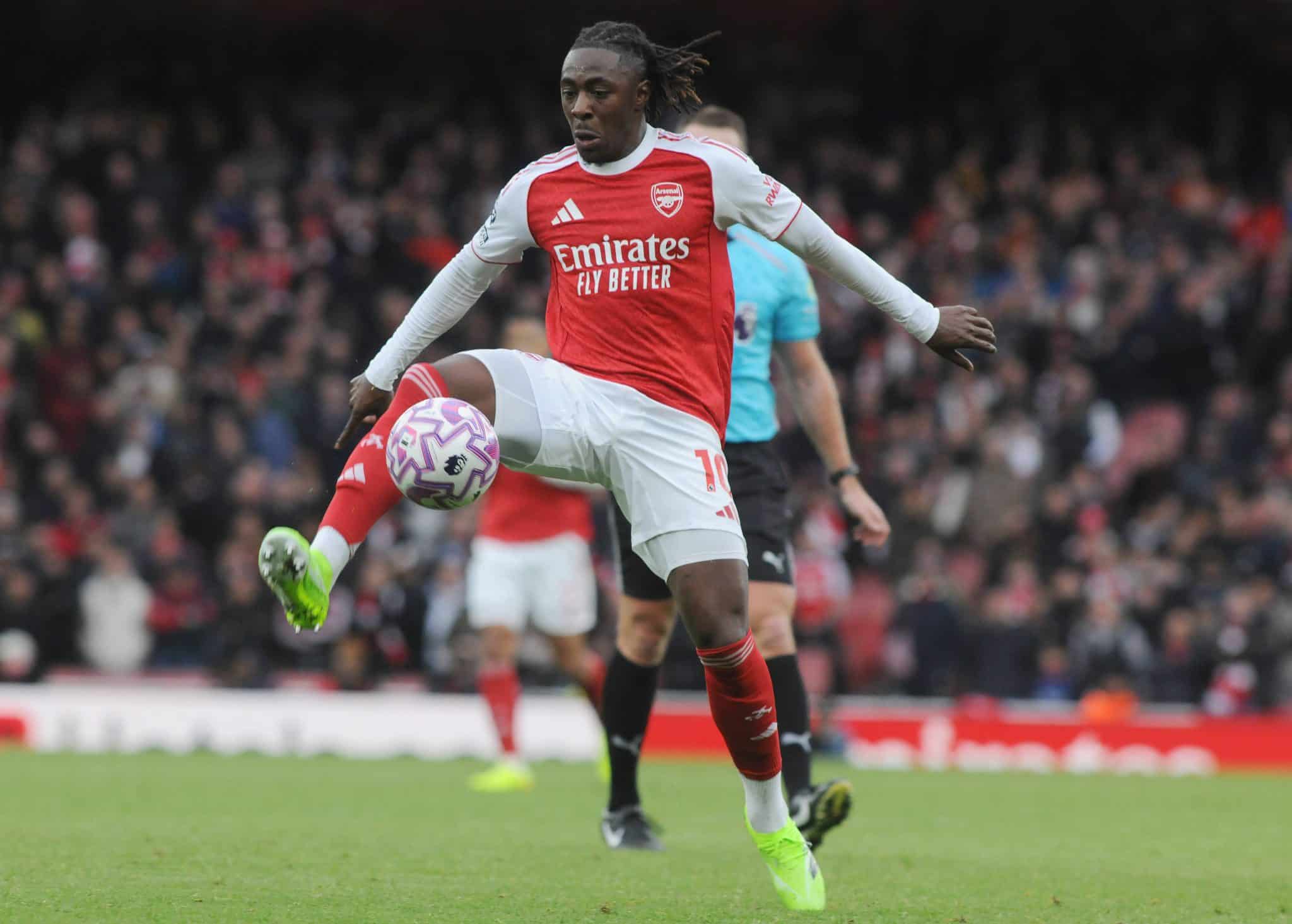 Eze durante Arsenal x Crystal Palace