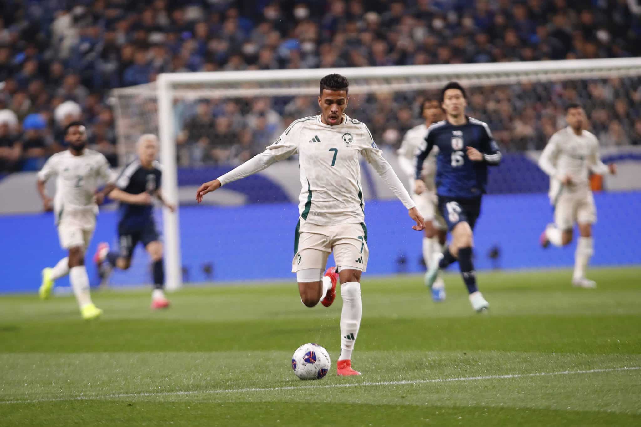 Musab Al-Juwayr em jogo da Ar&aacute;bia Saudita