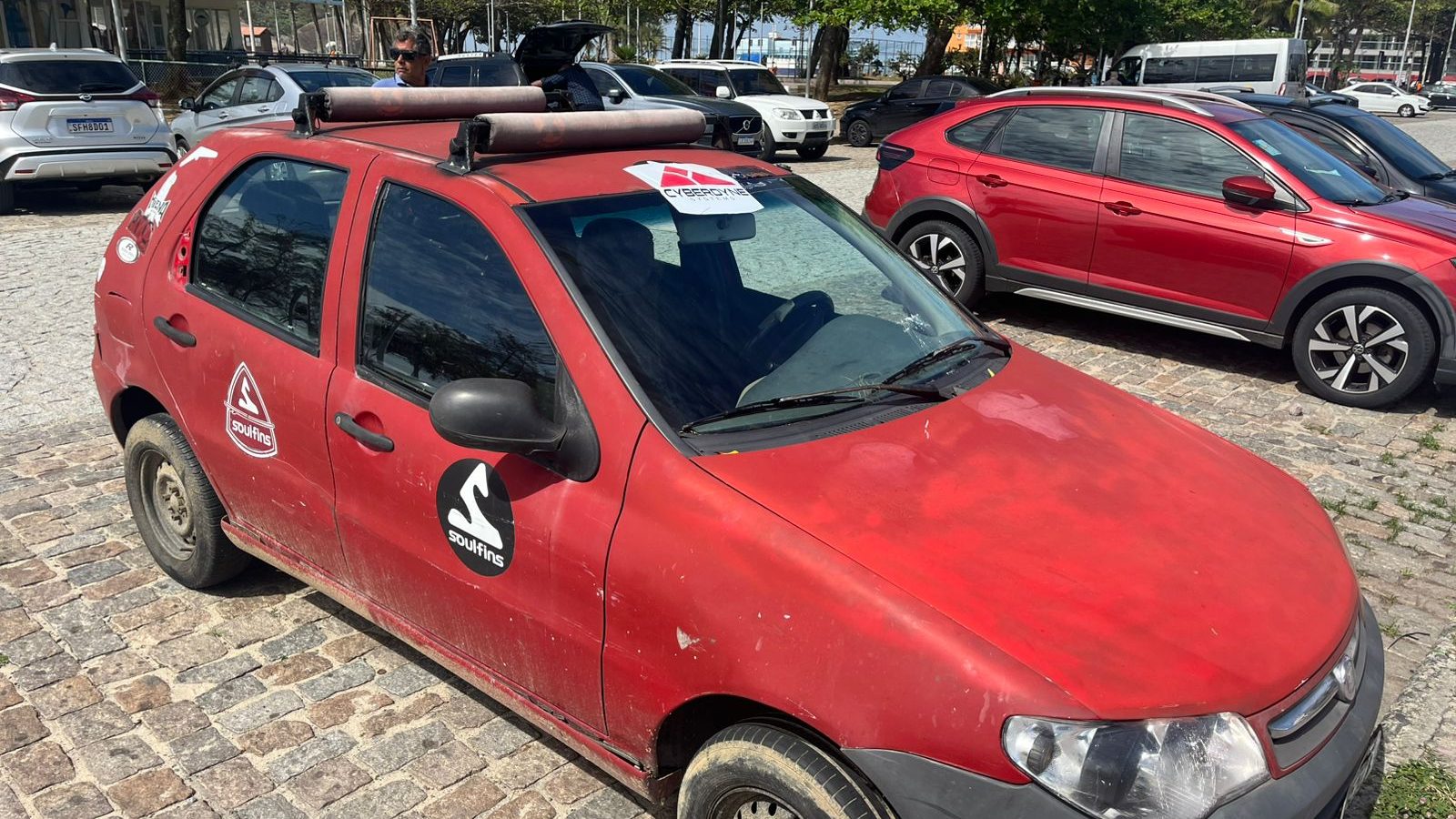 Marcelo contou com ajuda para recuperar carro (Foto: Guilherme Calvano/Trivela)