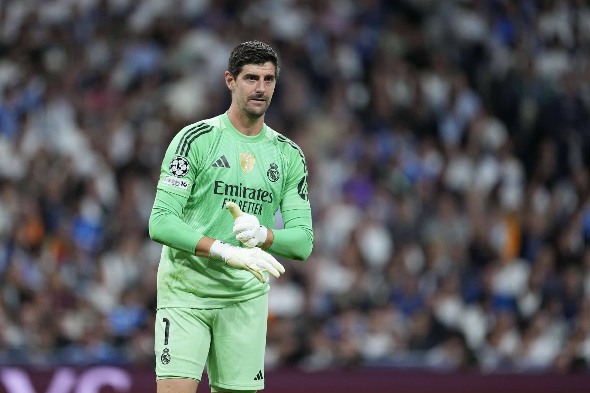 Courtois em jogo do Real Madrid