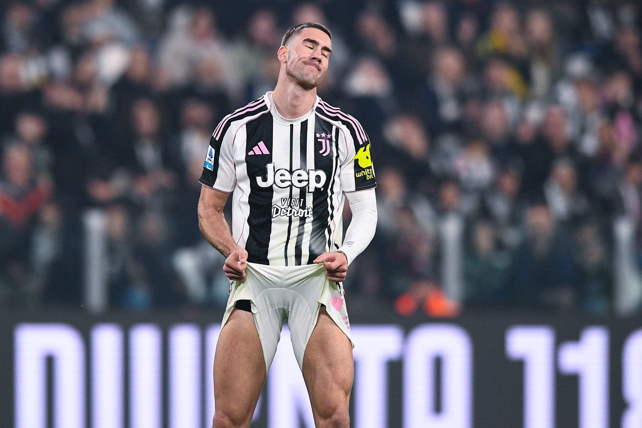 Dusan Vlahovic pela Juventus (Foto: Imago)