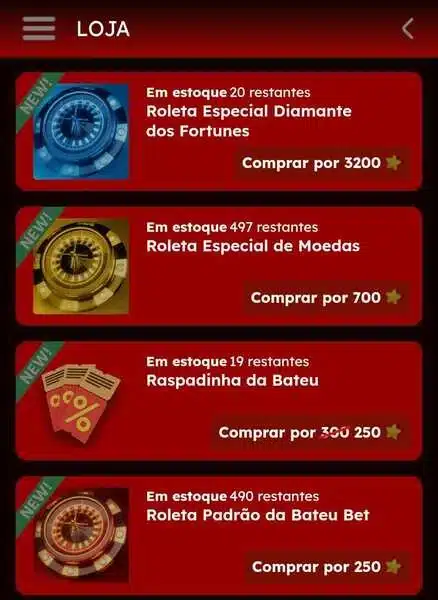 Captura de tela da p&aacute;gina da loja oficial da Bateubet
