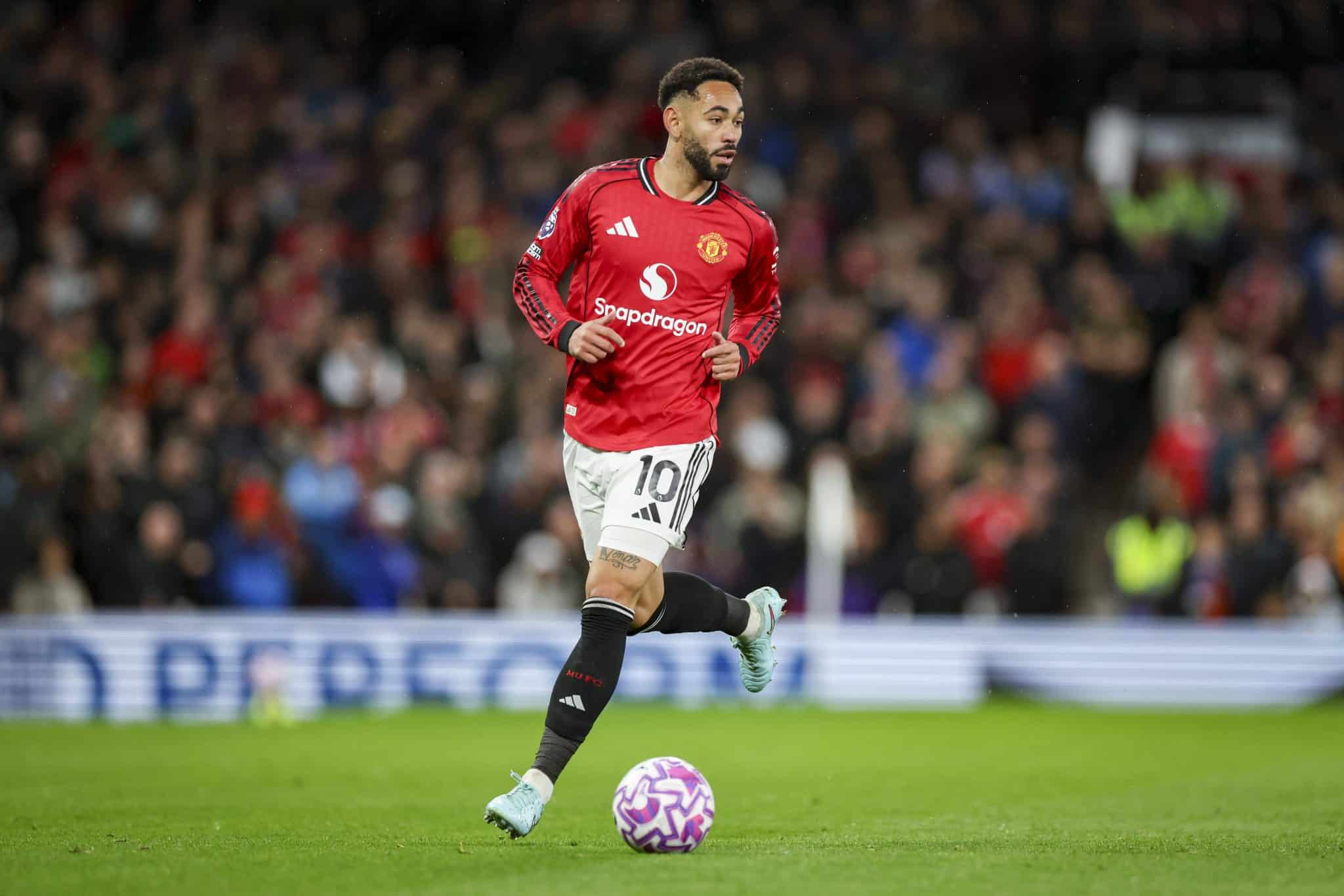 Matheus Cunha em atua&ccedil;&atilde;o pelo Manchester United (Foto: IMAGO / Every Second Media)