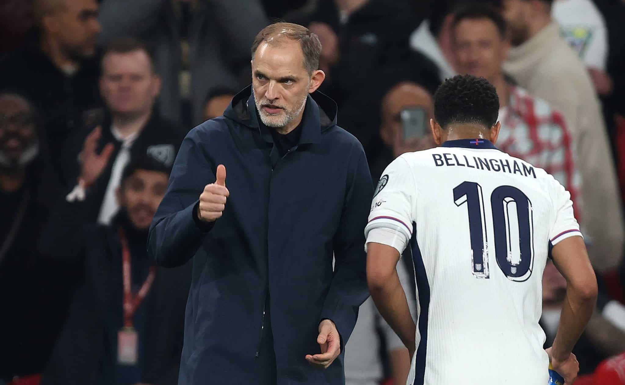 Tuchel e Bellingham na sele&ccedil;&atilde;o inglesa