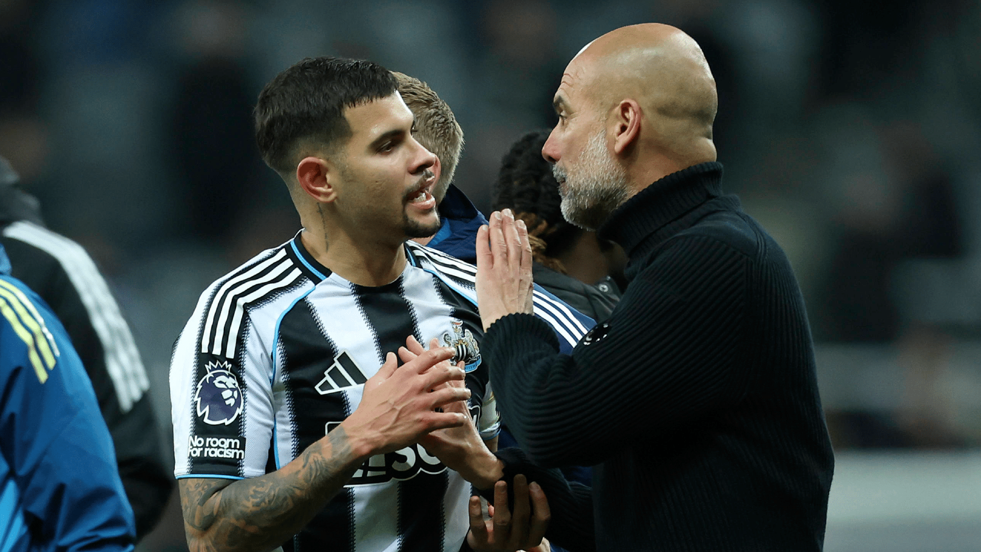 Guardiola explica conversa acalorada com Bruno Guimar&atilde;es ap&oacute;s Newcastle x City