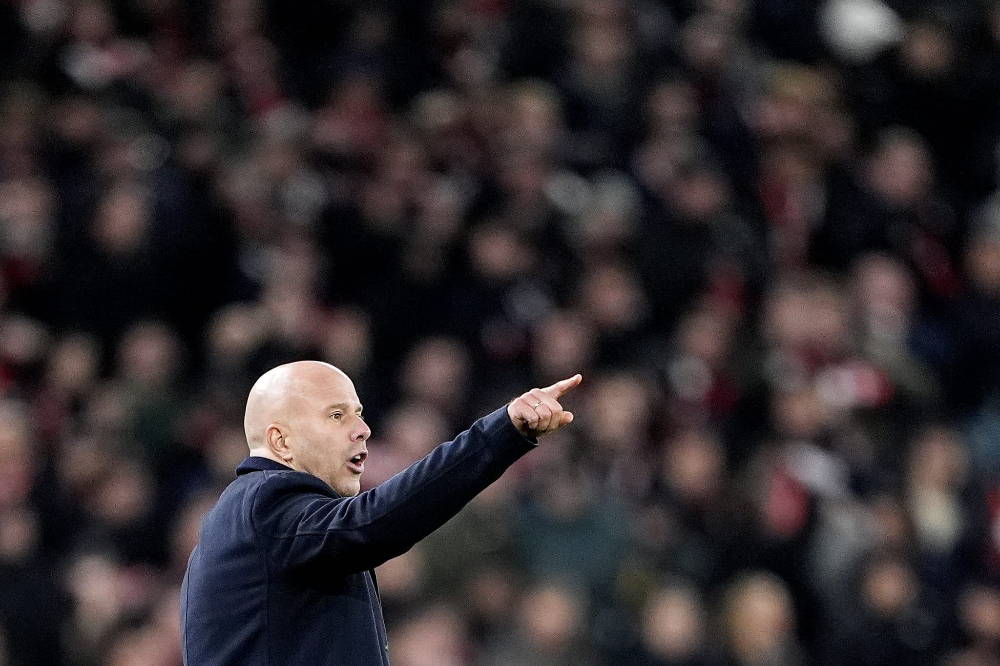 Arne Slot, t&eacute;cnico do Liverpool