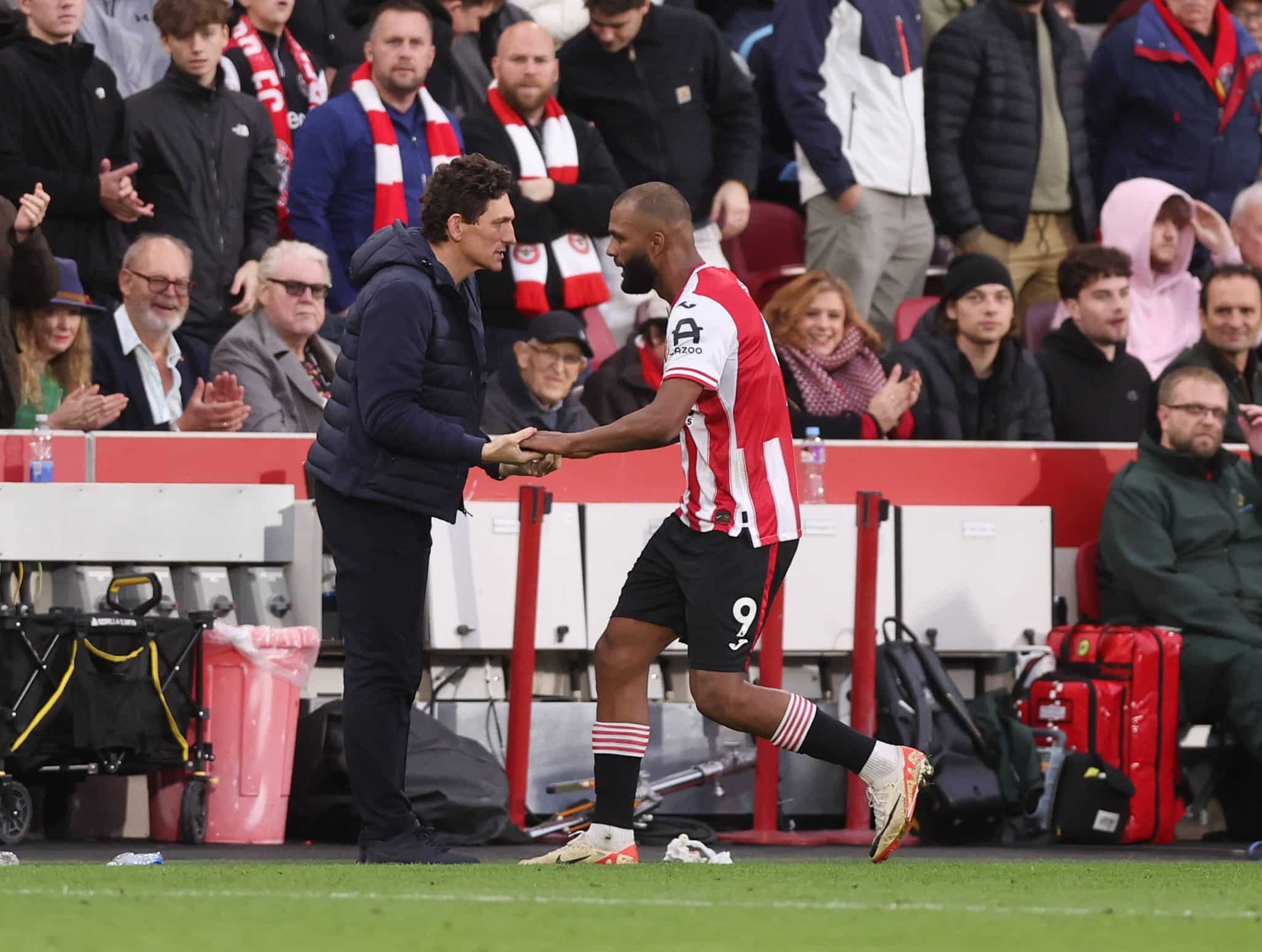 Keith Andrews e Igor Thiago no Brentford