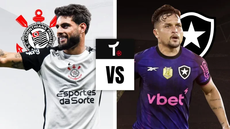 Corinthians x Botafogo: onde assistir, horário e prováveis escalações