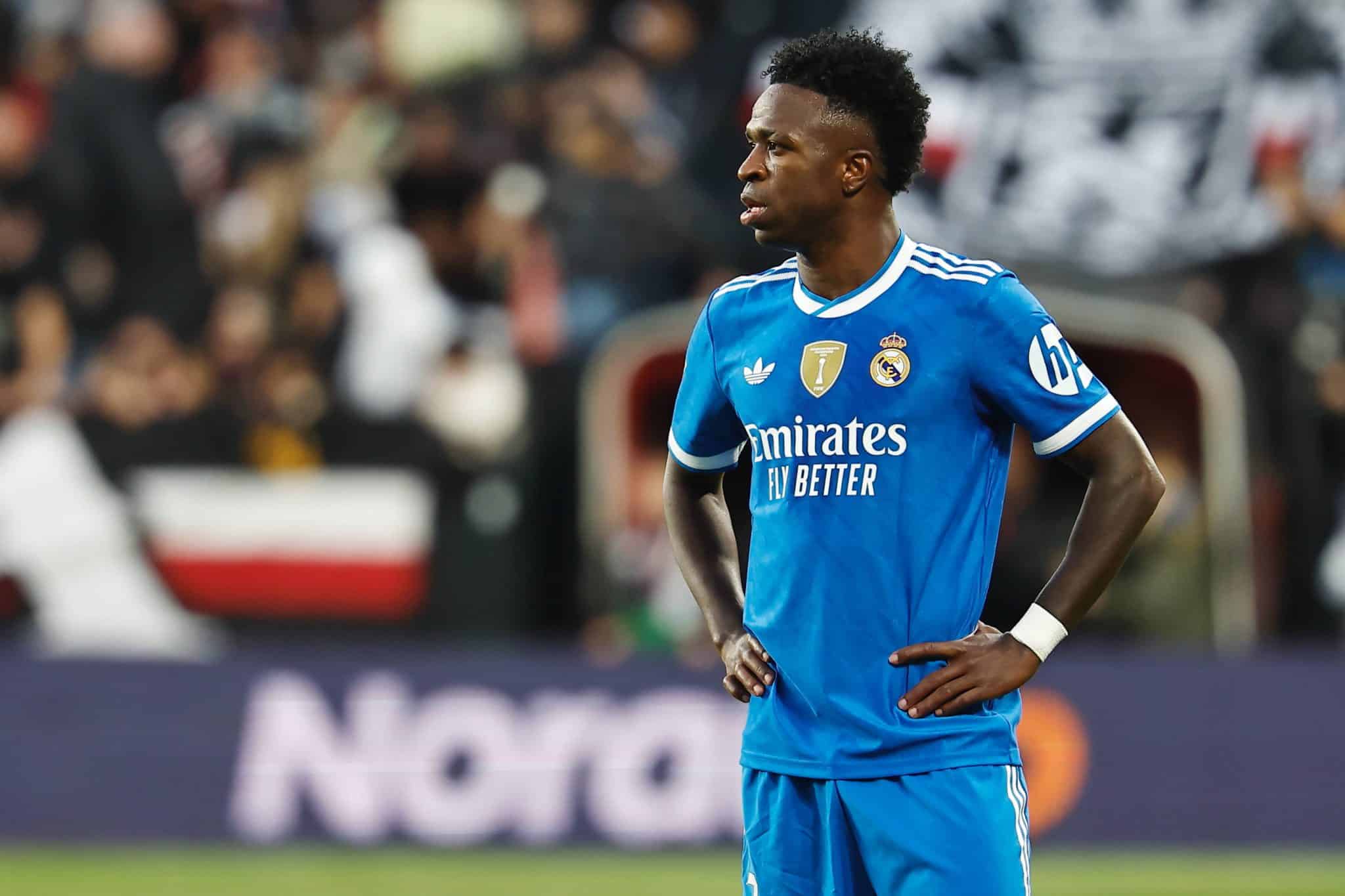 Vinicius Junior em jogo do Real Madrid contra o Elche