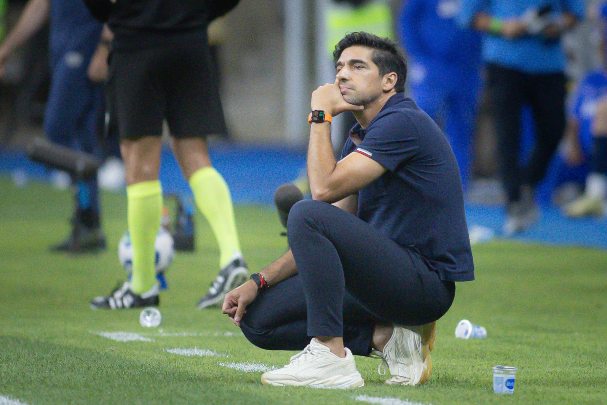 Abel Ferreira em jogo do Palmeiras