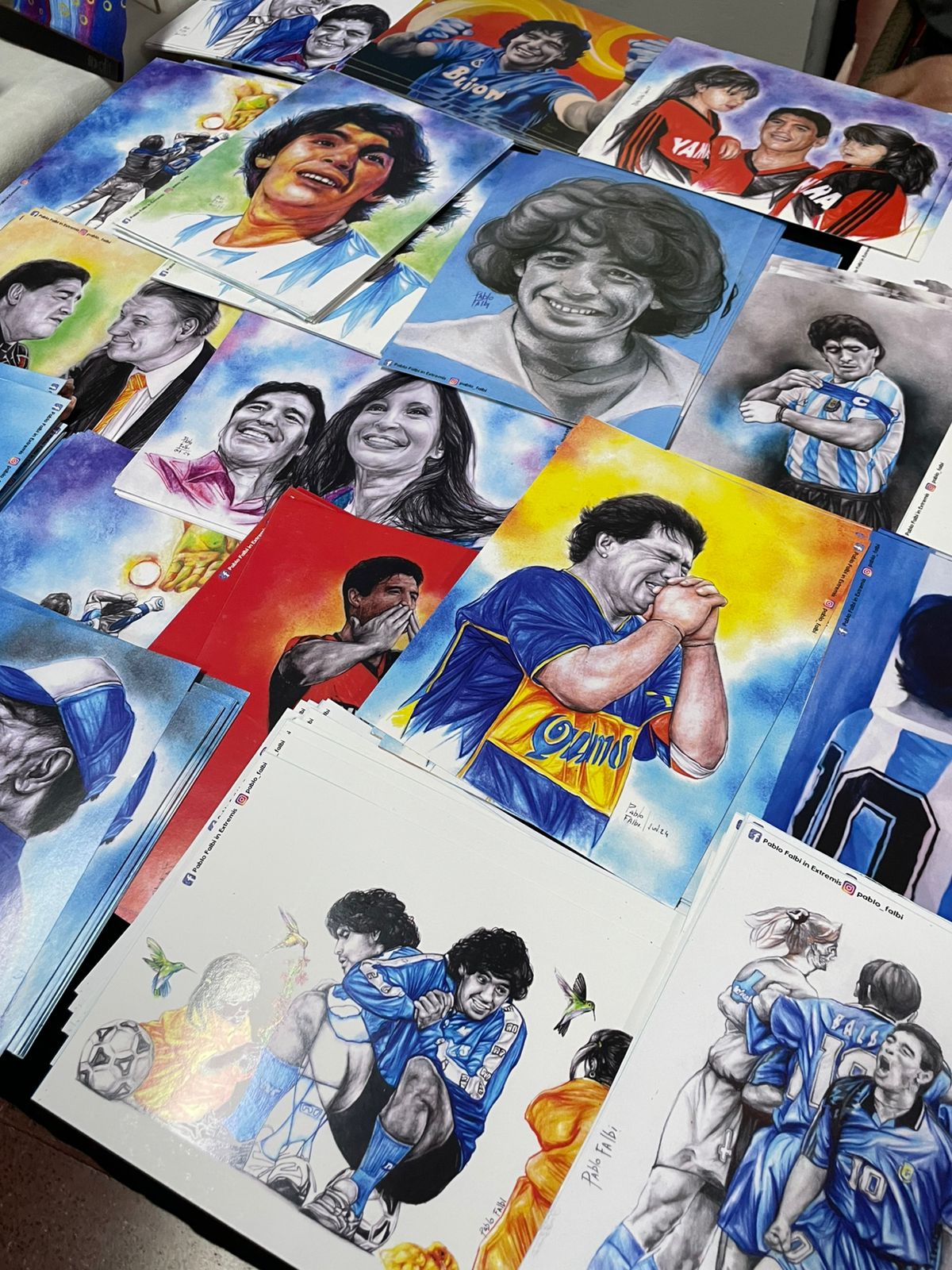 Desenhos congresso maradona