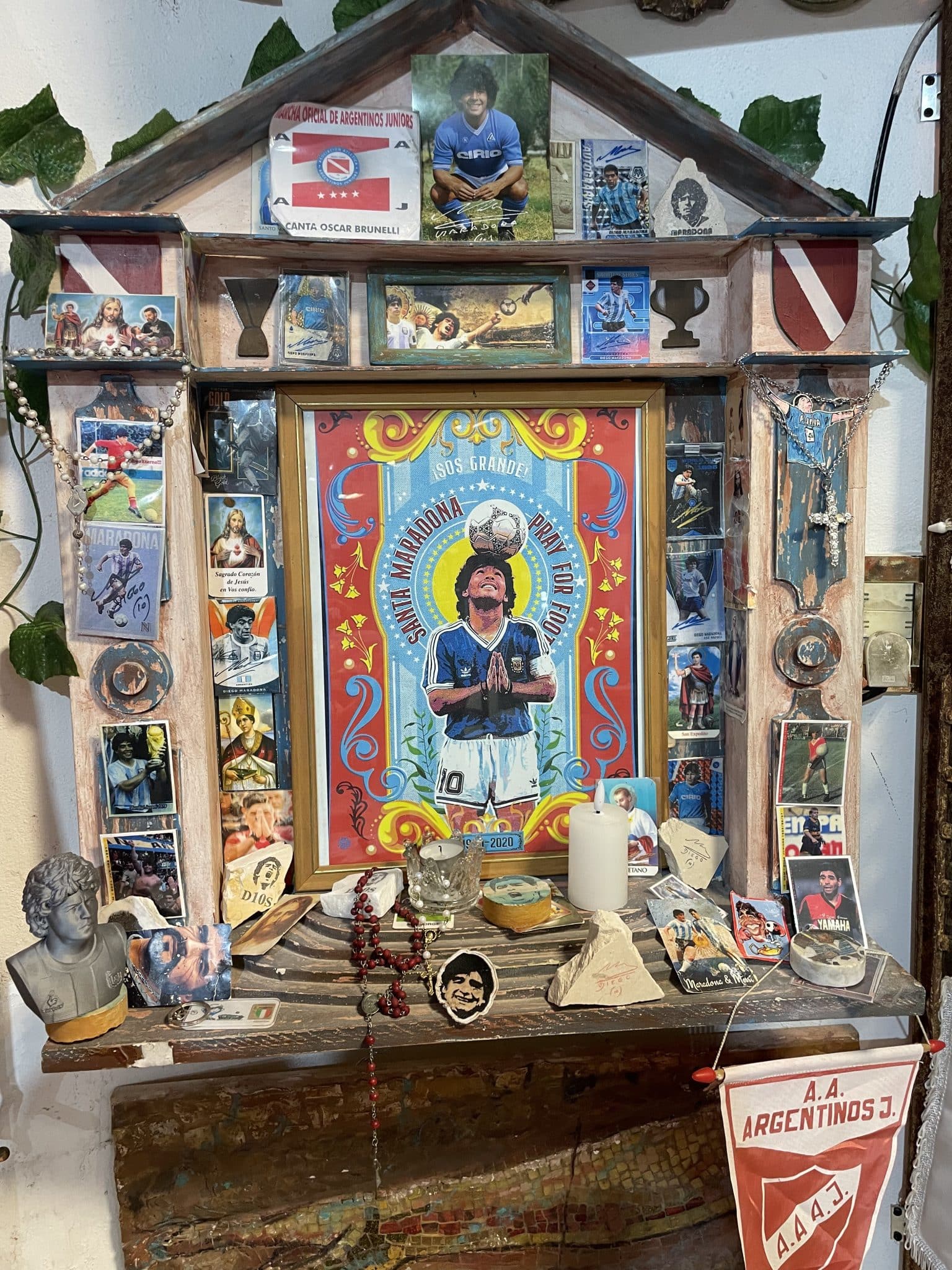 Altar para Maradona
