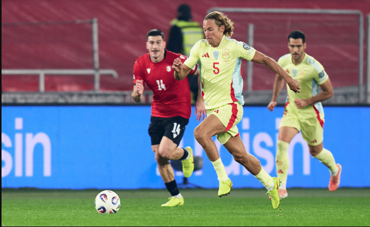 Espanha goleou a Ge&oacute;rgia pelas Eliminat&oacute;rias da Copa do Mundo (Foto: Sele&ccedil;&atilde;o da Espanha/X)