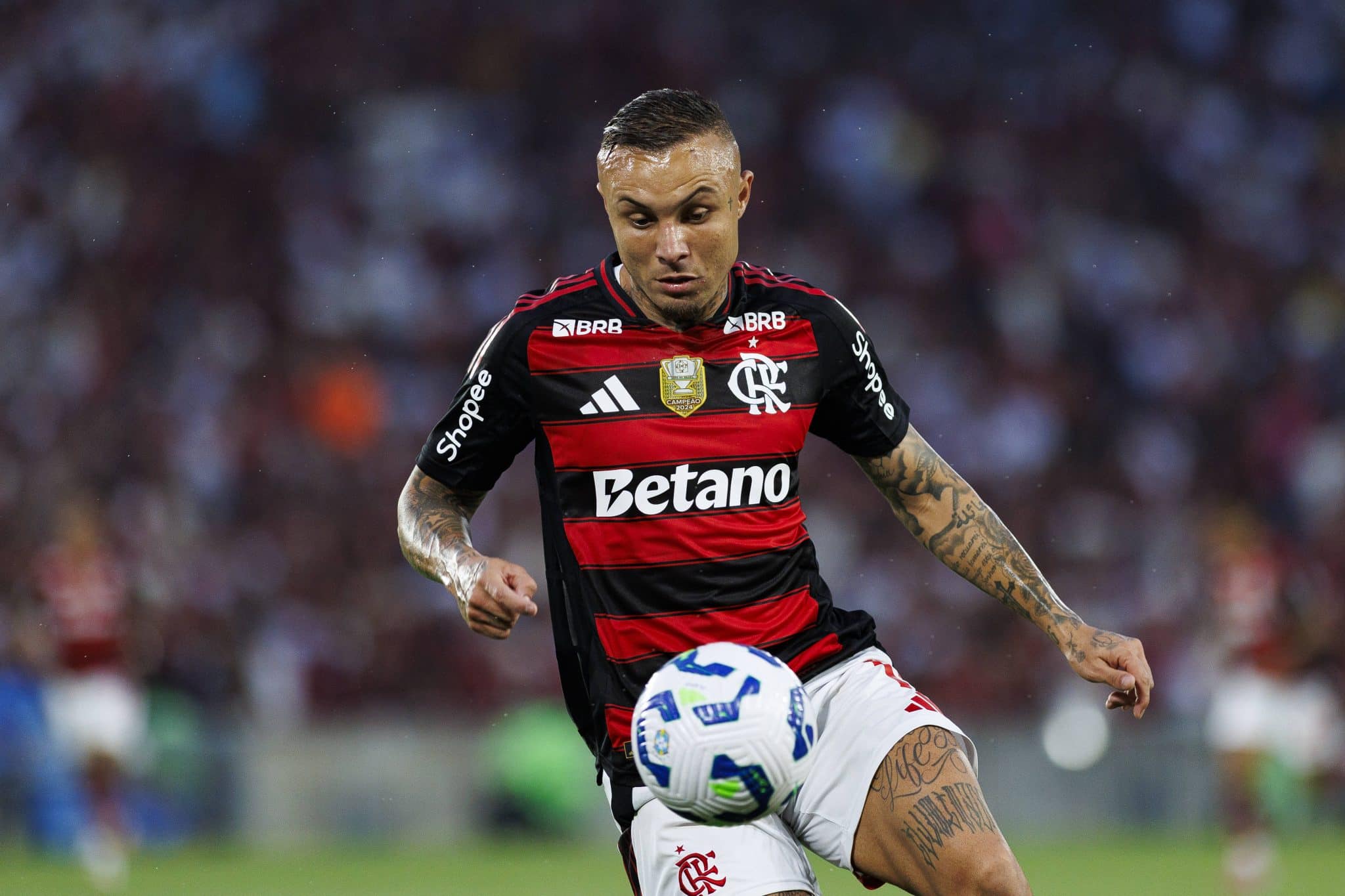 Everton Cebolinha em a&ccedil;&atilde;o pelo Flamengo 