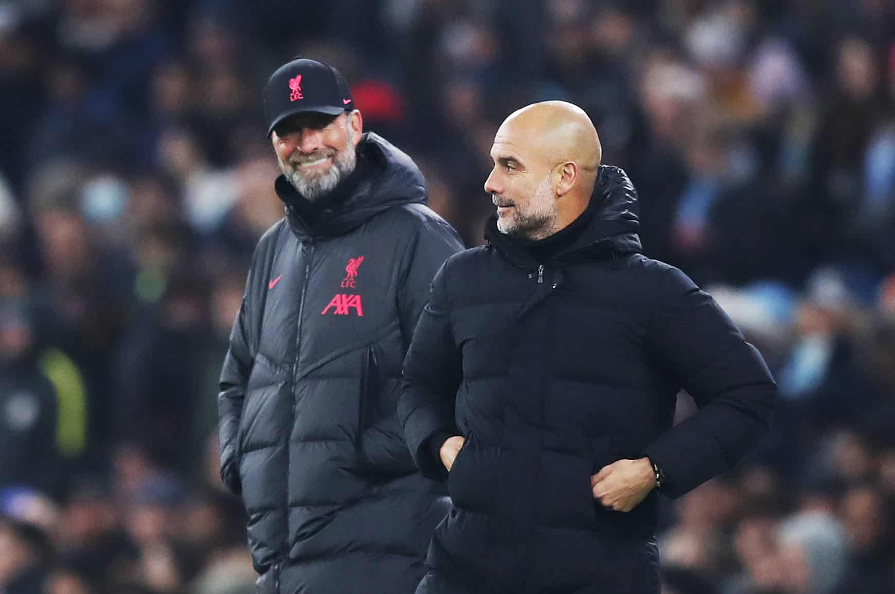 Pep Guardiola e Jurgen Klopp (Foto: IMAGO / PA Images)